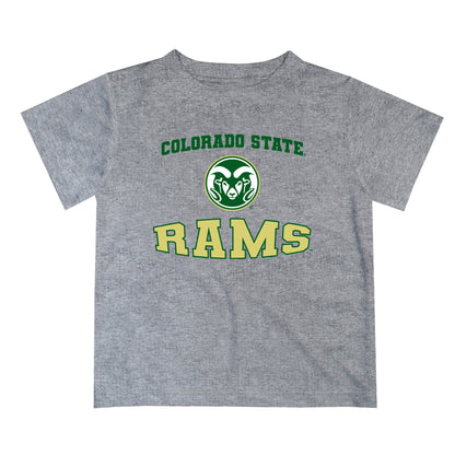 Colorado State Rams CSU Vive La Fete Boys Game Day V3 Heather Gray Short Sleeve Tee Shirt