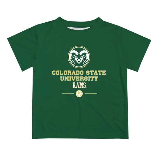 Mouseover Image, Colorado State Rams CSU Vive La Fete Soccer V1 Gold Short Sleeve Tee Shirt