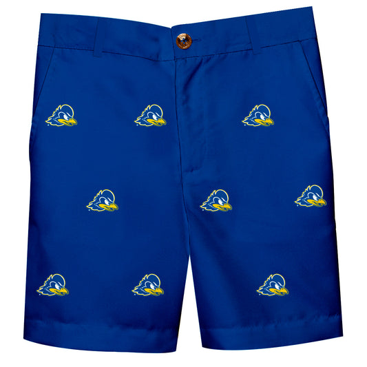 Delaware Blue Hens Boys Game Day Blue Structured Shorts