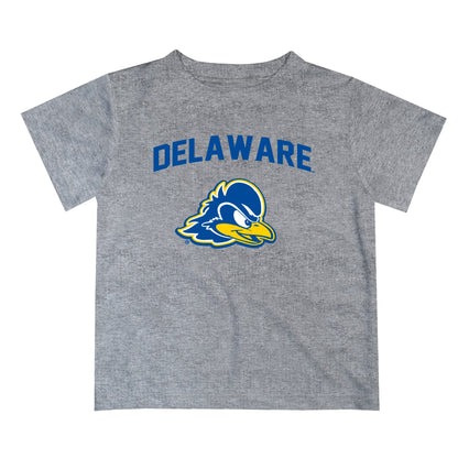 Delaware Blue Hens Vive La Fete Boys Game Day V2 Heather Gray Short Sleeve Tee Shirt