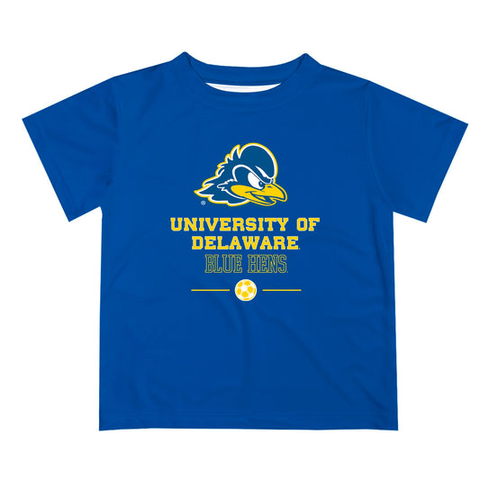 Mouseover Image, Delaware Blue Hens Vive La Fete Soccer V1 Yellow Short Sleeve Tee Shirt