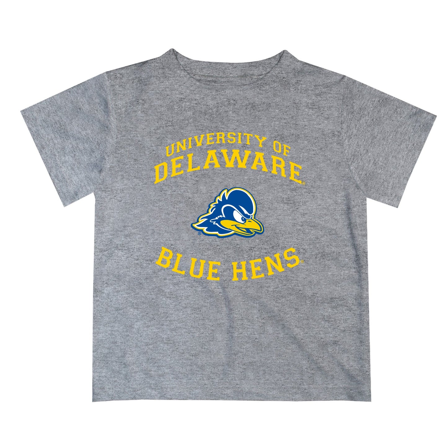 Delaware Blue Hens Vive La Fete Boys Game Day V1 Heather Gray Short Sleeve Tee Shirt
