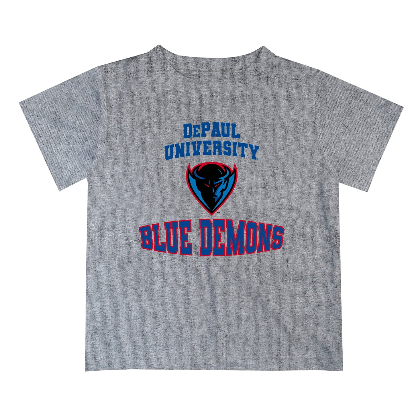 Depaul Blue Demons Vive La Fete Boys Game Day V3 Heather Gray  Short Sleeve Tee Shirt