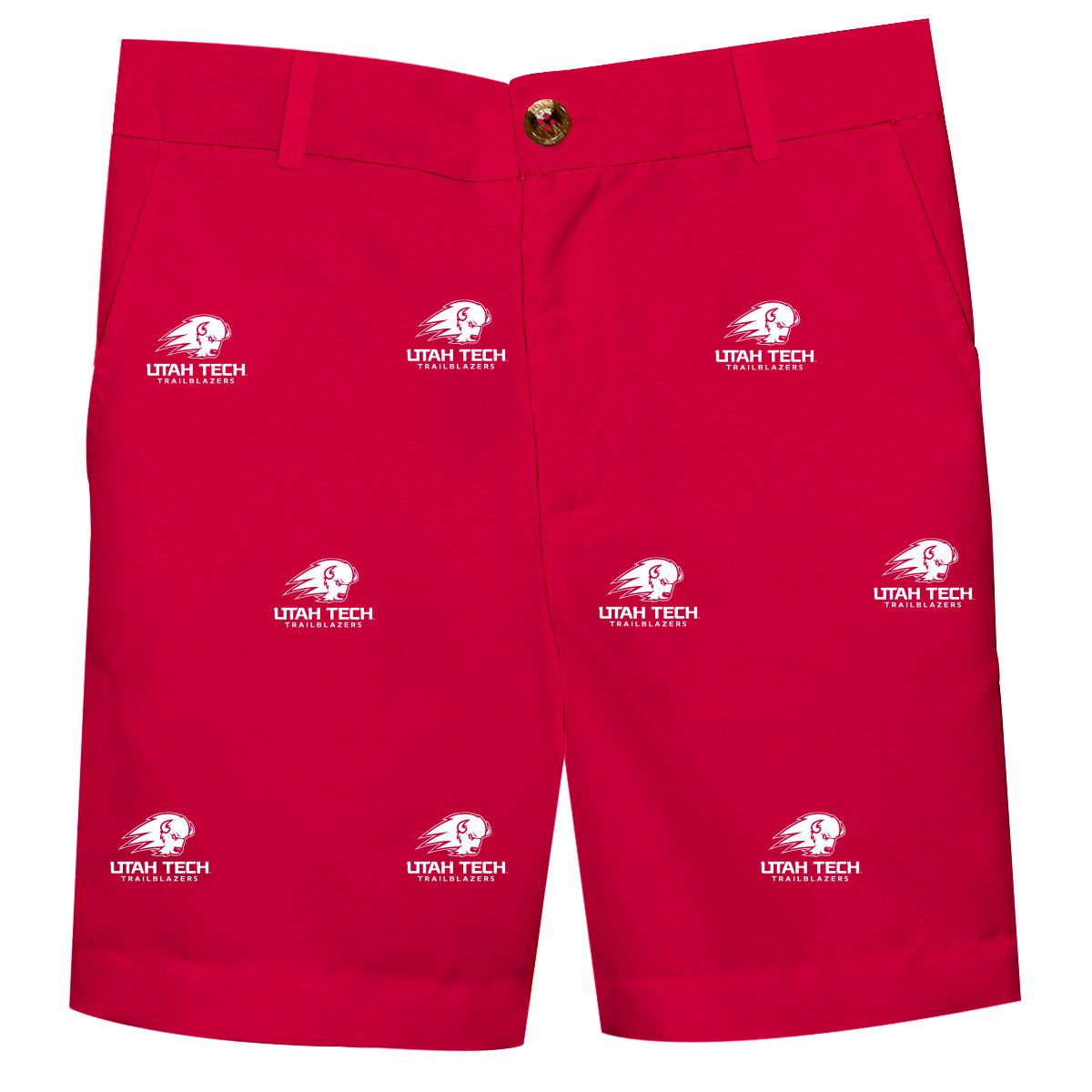 Utah Tech Trailblazers Boys Game Day Red Structured Shorts