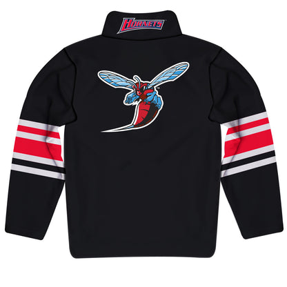 Delaware State Hornets Game Day Black Quarter Zip Pullover for Infants Toddlers by Vive La Fete