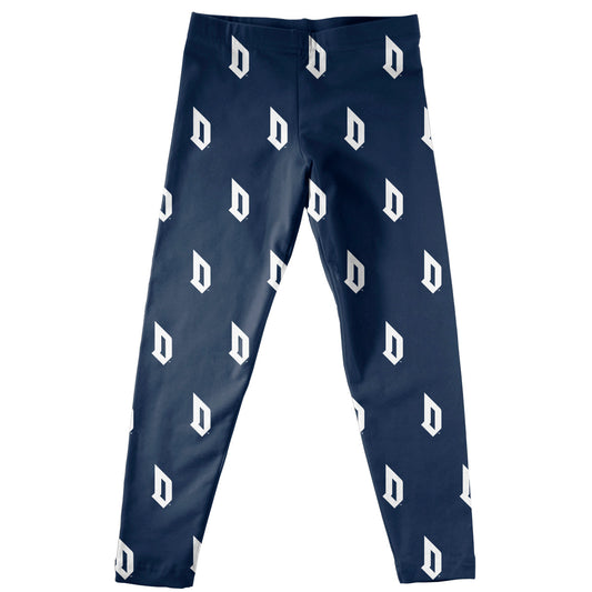 Duquesne University Dukes Girls Game Day Classic Play Blue Leggings Tights