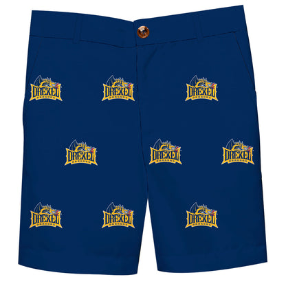 Drexel University Dragons Boys Game Day Blue Structured Shorts