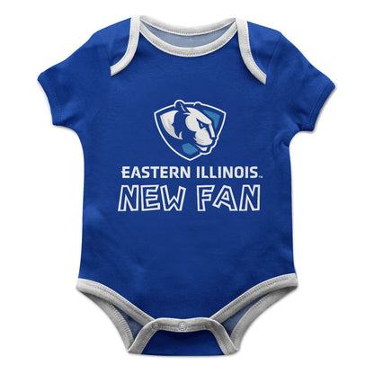 Eastern Illinois University Panthers Infant Game Day Blue Short Sleeve One Piece Jumpsuit New Fan Logo and Mascot Bodys by Vive La Fete