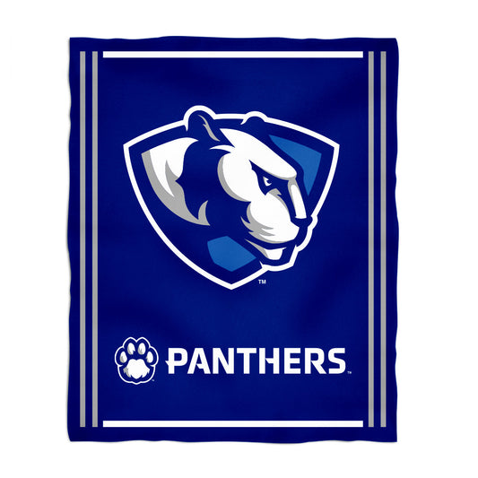 Eastern Illinois University Panthers EIU Kids Game Day Blue Plush Soft Minky Blanket 36 x 48 Mascot