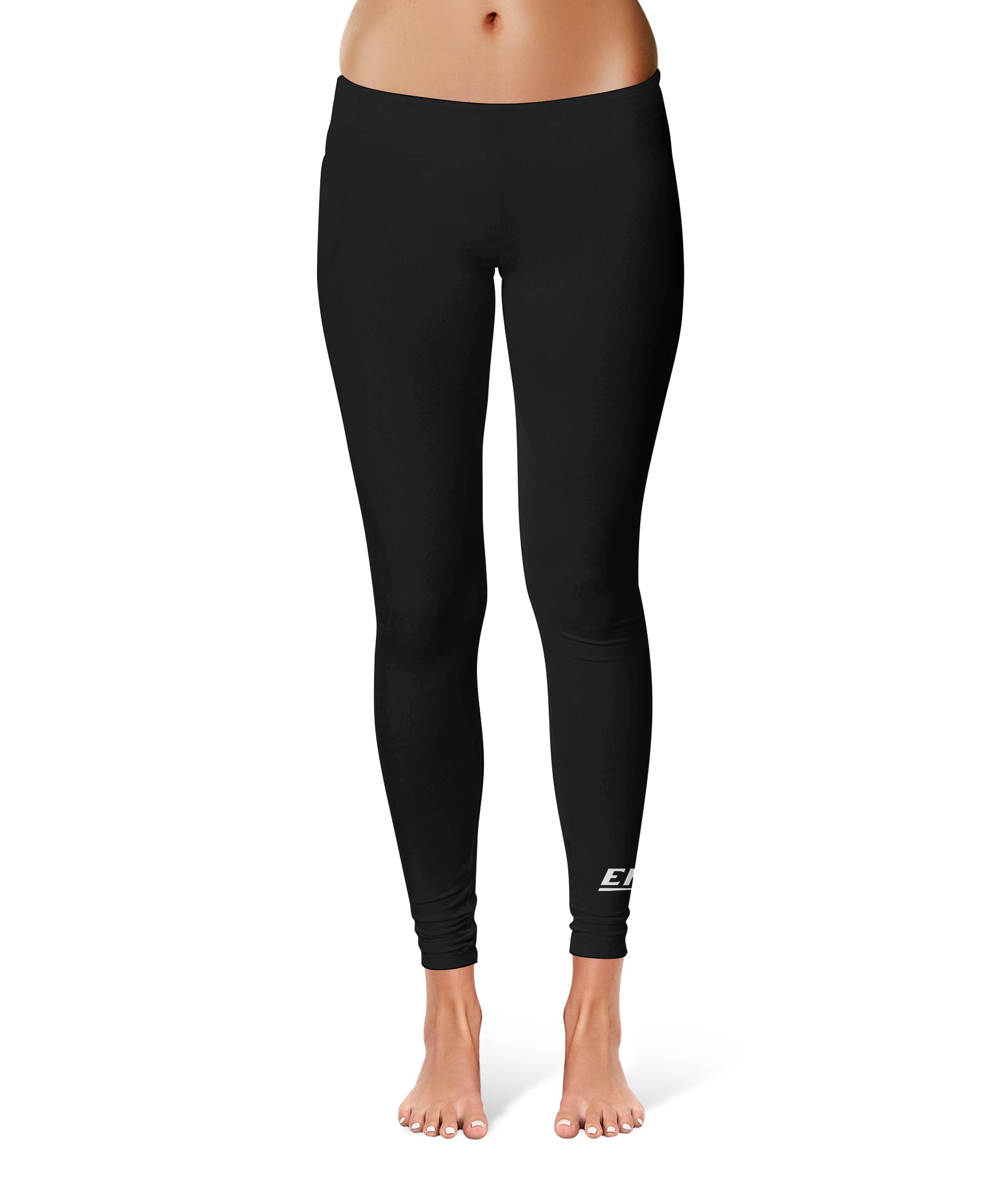 Eastern Kentucky Colonels EKU Vive La Fete Game Day Collegiate Logo at Ankle Women Black Yoga Leggings 2.5 Waist Tights"