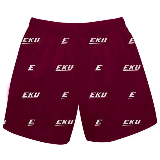 Eastern Kentucky Colonels EKU Boys Game Day Elastic Waist Classic Play Maroon Pull On Shorts