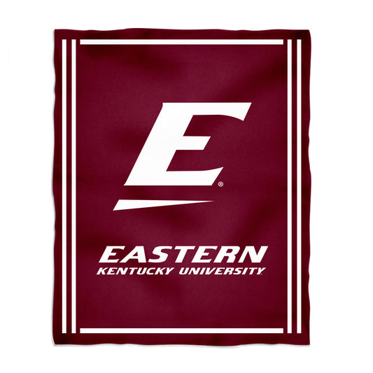 Eastern Kentucky Colonels EKU Kids Game Day Maroon Plush Soft Minky Blanket 36 x 48 Mascot