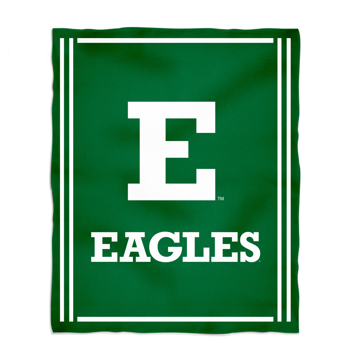 Eastern Michigan Eagles Kids Game Day Green Plush Soft Minky Blanket 36 x 48 Mascot