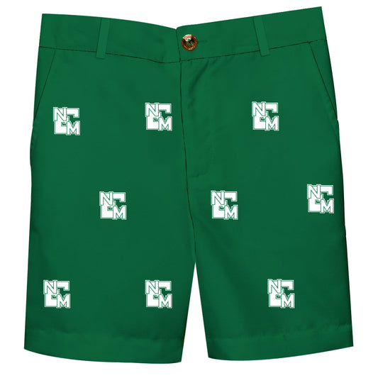 Eastern New Mexico Greyhounds ENMU Boys Game Day Green Structured Shorts