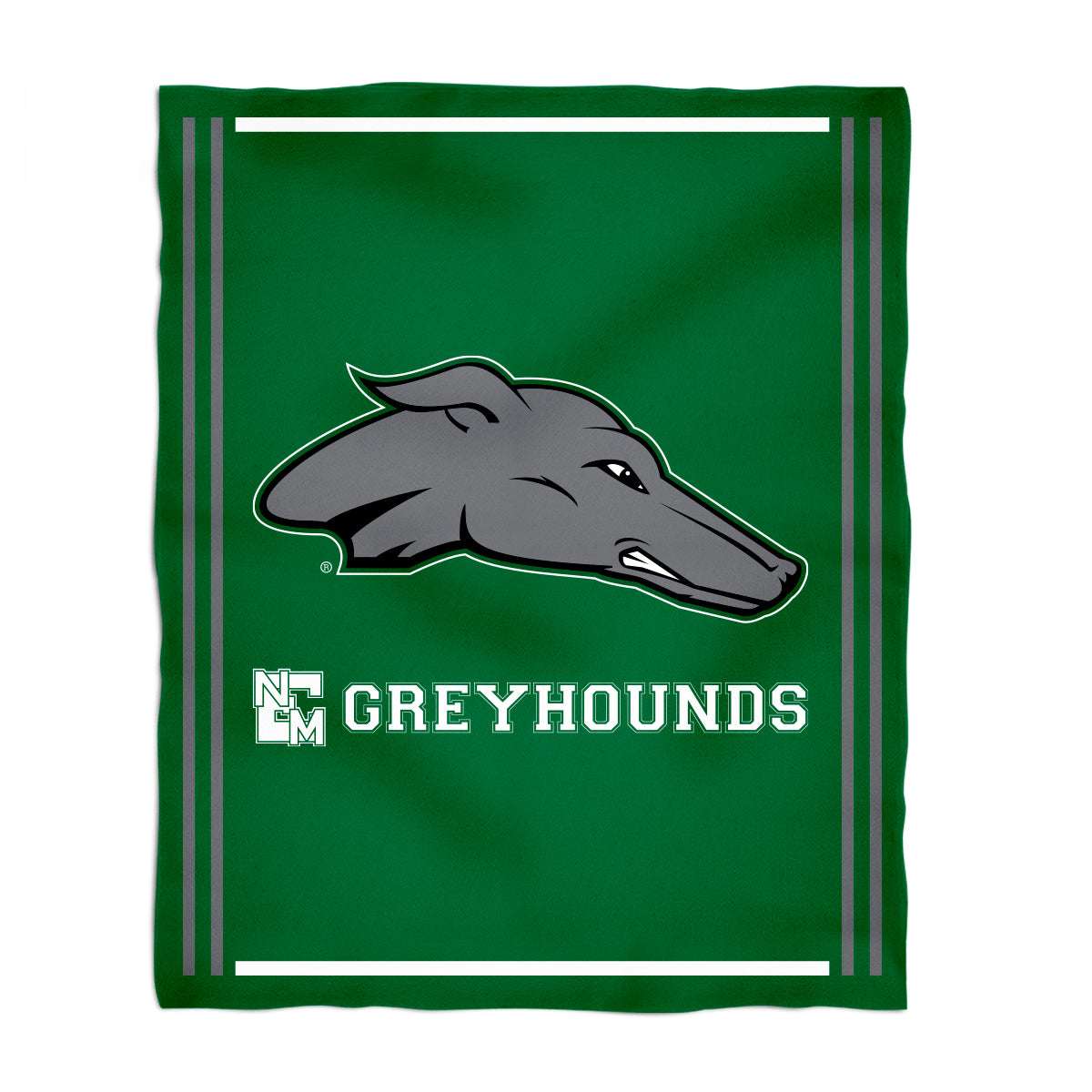 Eastern New Mexico University Greyhounds ENMU Kids Game Day Green Plush Soft Minky Blanket 36 x 48 Mascot