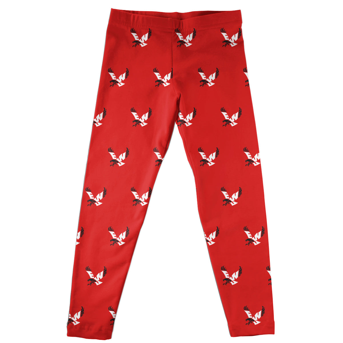 Eastern Washington Eagles EWU Girls Game Day Classic Play Red Leggings Tights