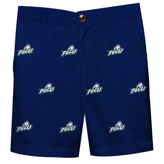 Florida Gulf Coast Eagles Boys Game Day Blue Structured Dress Shorts