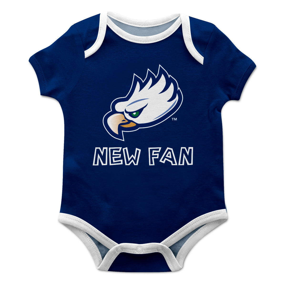 Florida Gulf Coast Eagles Infant Game Day Blue Short Sleeve One Piece Jumpsuit by Vive La Fete