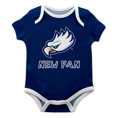 Florida Gulf Coast Eagles Infant Game Day Blue Short Sleeve One Piece Jumpsuit by Vive La Fete