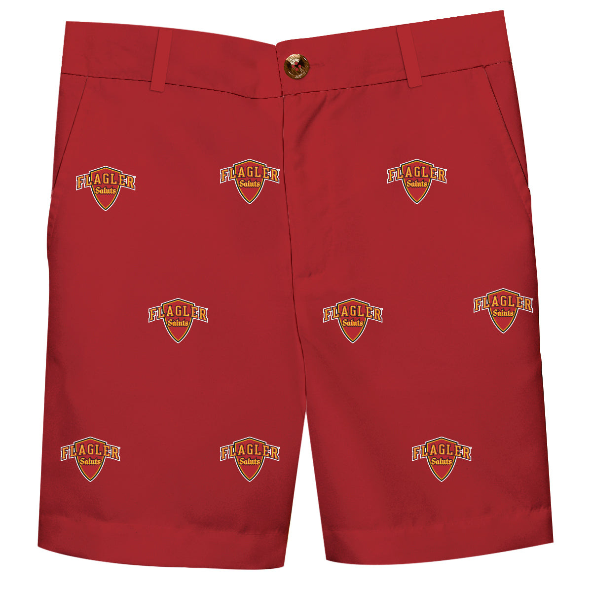 Flagler College St. Augustine Boys Game Day Maroon Structured Shorts