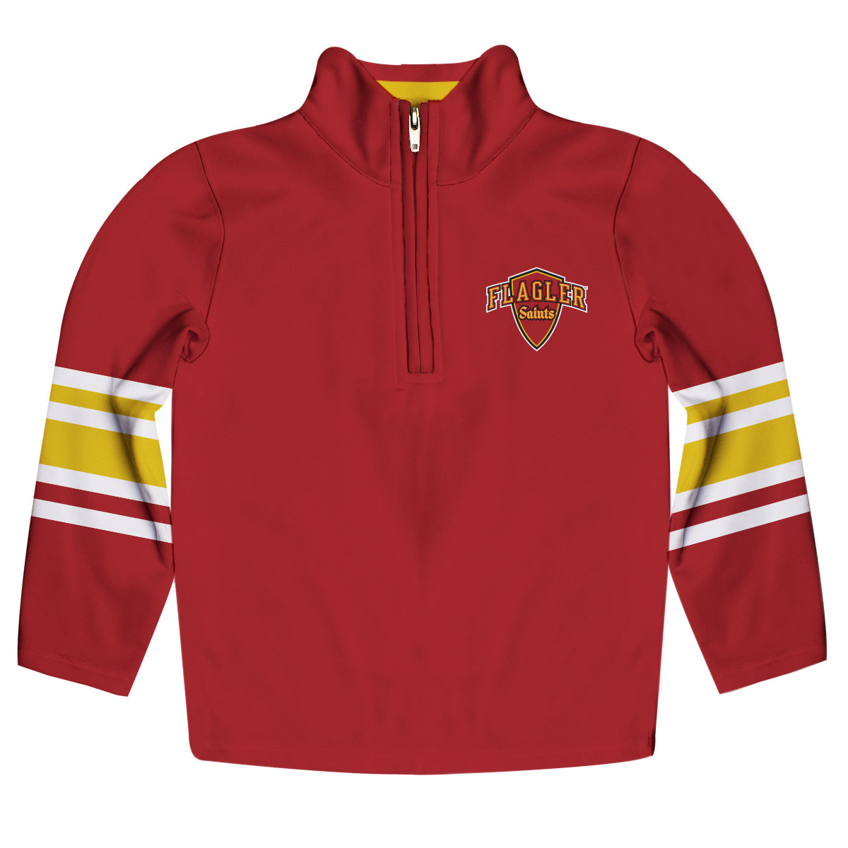 Flagler College St. Augustine Game Day Red Quarter Zip Pullover for Infants Toddlers by Vive La Fete