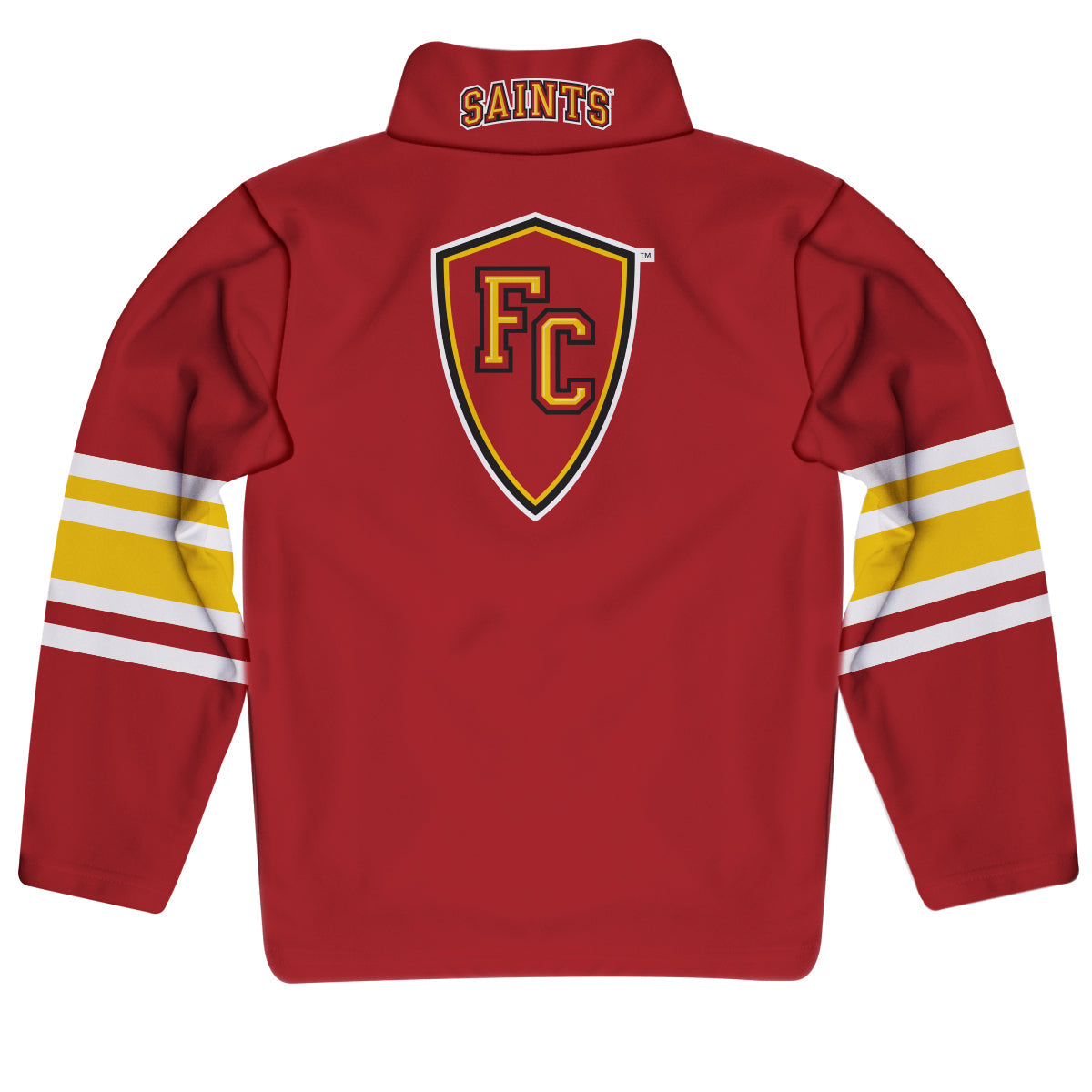 Flagler College St. Augustine Game Day Red Quarter Zip Pullover for Infants Toddlers by Vive La Fete