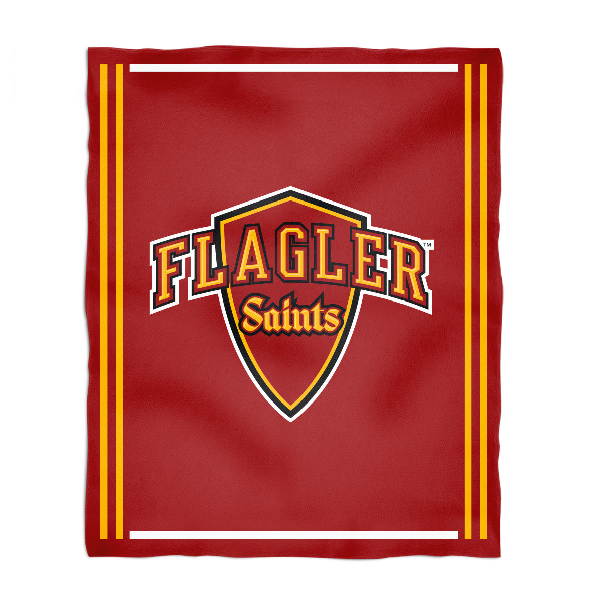 Flagler College St. Augustine Saints Kids Game Day Red Plush Soft Minky Blanket 36 x 48 Mascot