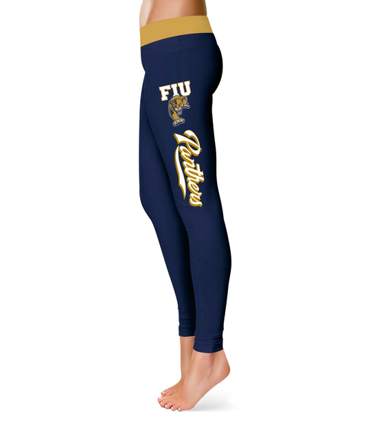 FIU Panthers Gold Waist Blue Leggings