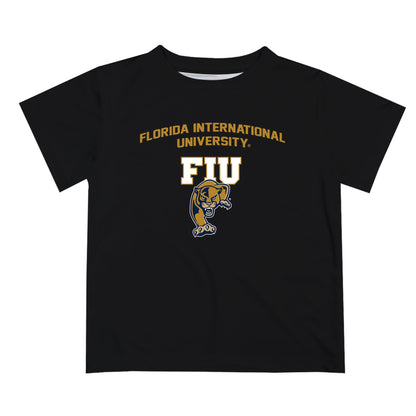 Florida International Panthers Vive La Fete Boys Game Day V2 Black Short Sleeve Tee Shirt