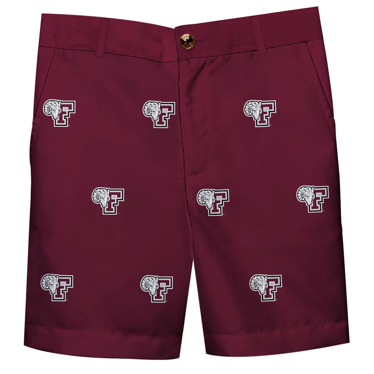 Fordham Rams Boys Game Day Maroon Structured Shorts