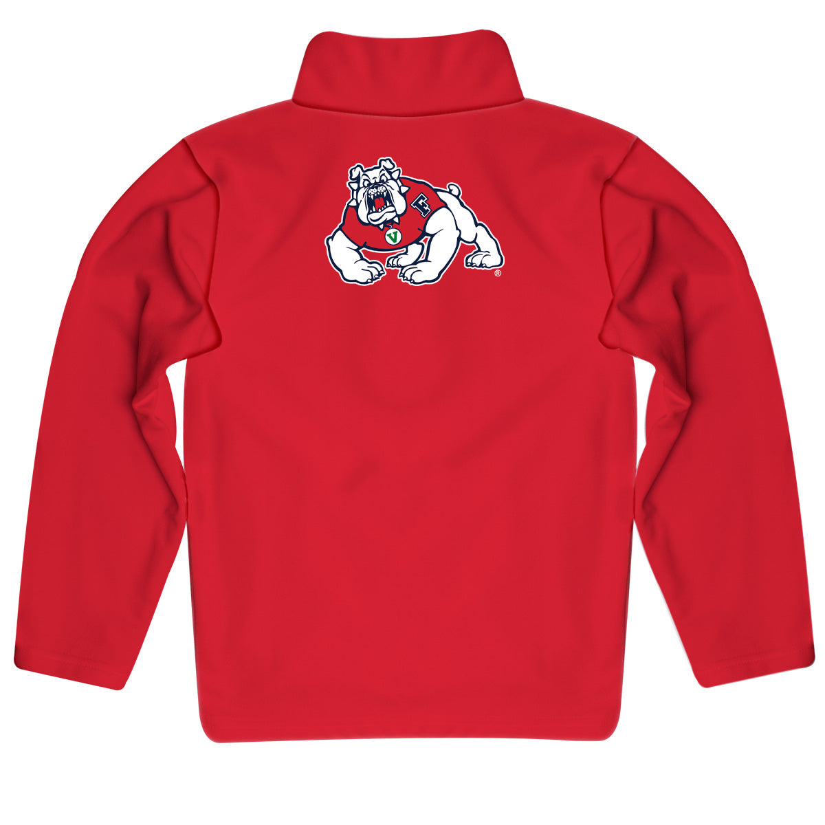 Fresno State Bulldogs Game Day Red Quarter Zip Pullover for Infants Toddlers by Vive La Fete