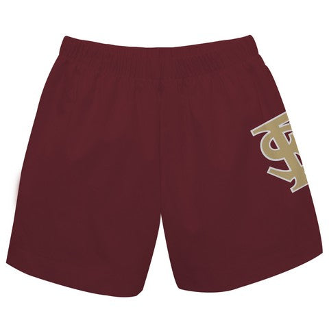 Florida State Solid Burgundy Boys Pull On Shorts