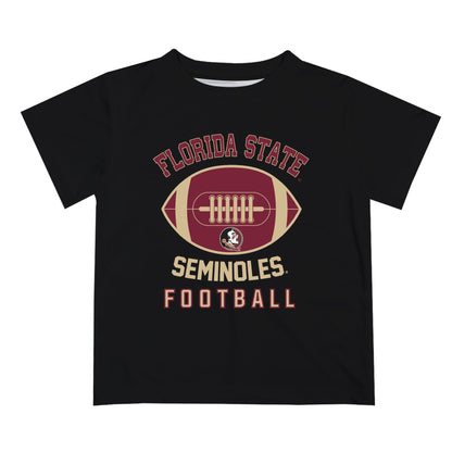 Florida State Seminoles Vive La Fete Football V2 Black Short Sleeve Tee Shirt