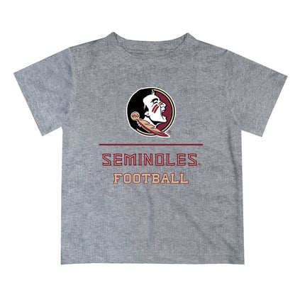Florida State Seminoles Vive La Fete Football V1 Gray Short Sleeve Tee Shirt