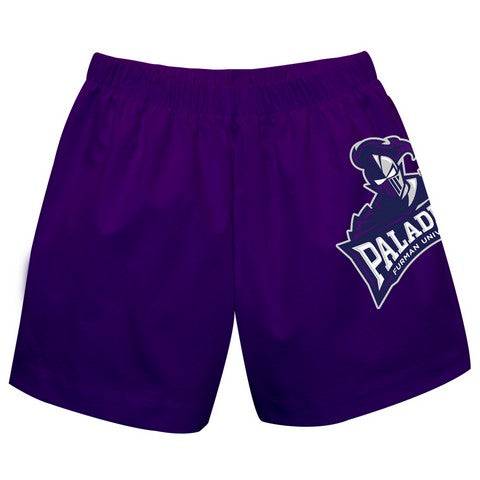 Furman Solid Purple Boys Pull On Shorts