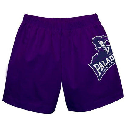 Furman Solid Purple Boys Pull On Shorts