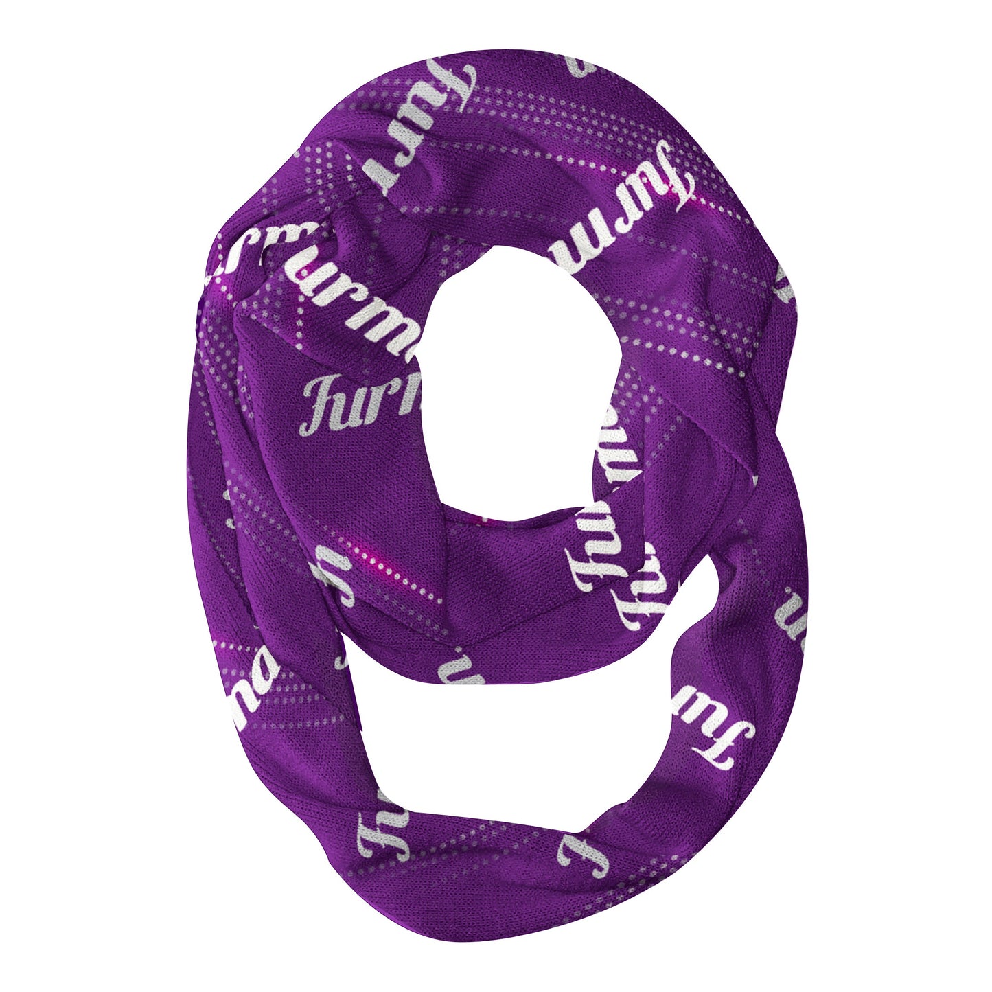 Furman Paladins Vive La Fete Repeat Logo Game Day Collegiate Women Light Weight Ultra Soft Infinity Scarf - Vive La FÃªte - Online Apparel Store