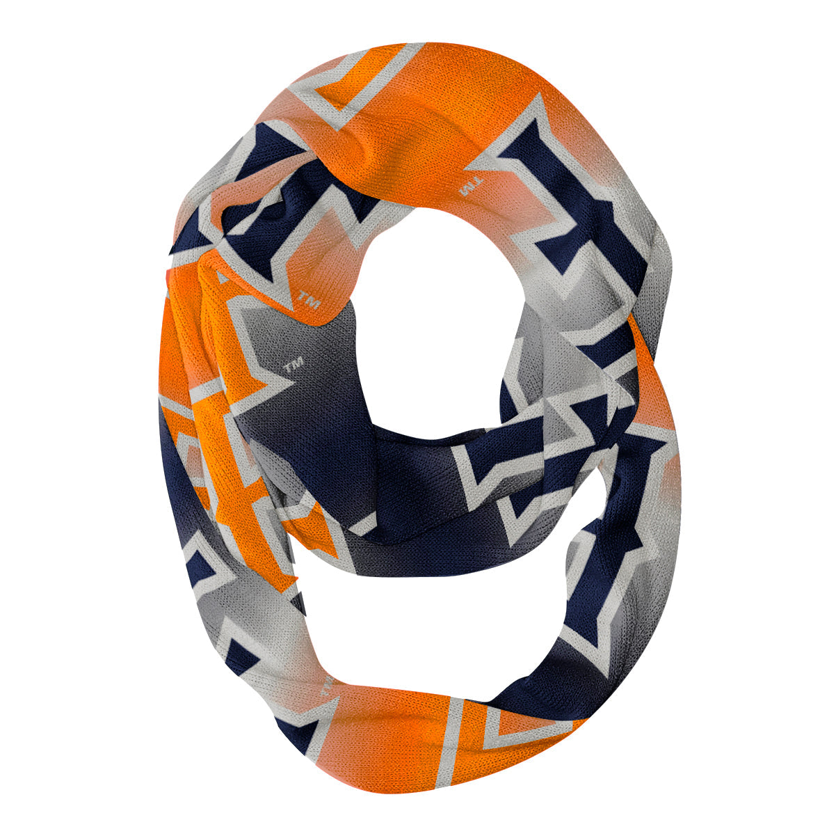 Cal State Fullerton Titans Vive La Fete All Over Logo Game Day Collegiate Women Ultra Soft Knit Infinity Scarf