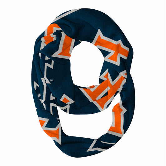 Cal State Fullerton Titans Vive La Fete Repeat Logo Game Day Collegiate Women Light Weight Ultra Soft Infinity Scarf
