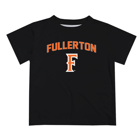 Cal State Fullerton Titans CSUF Vive La Fete Boys Game Day V2 Black Short Sleeve Tee Shirt