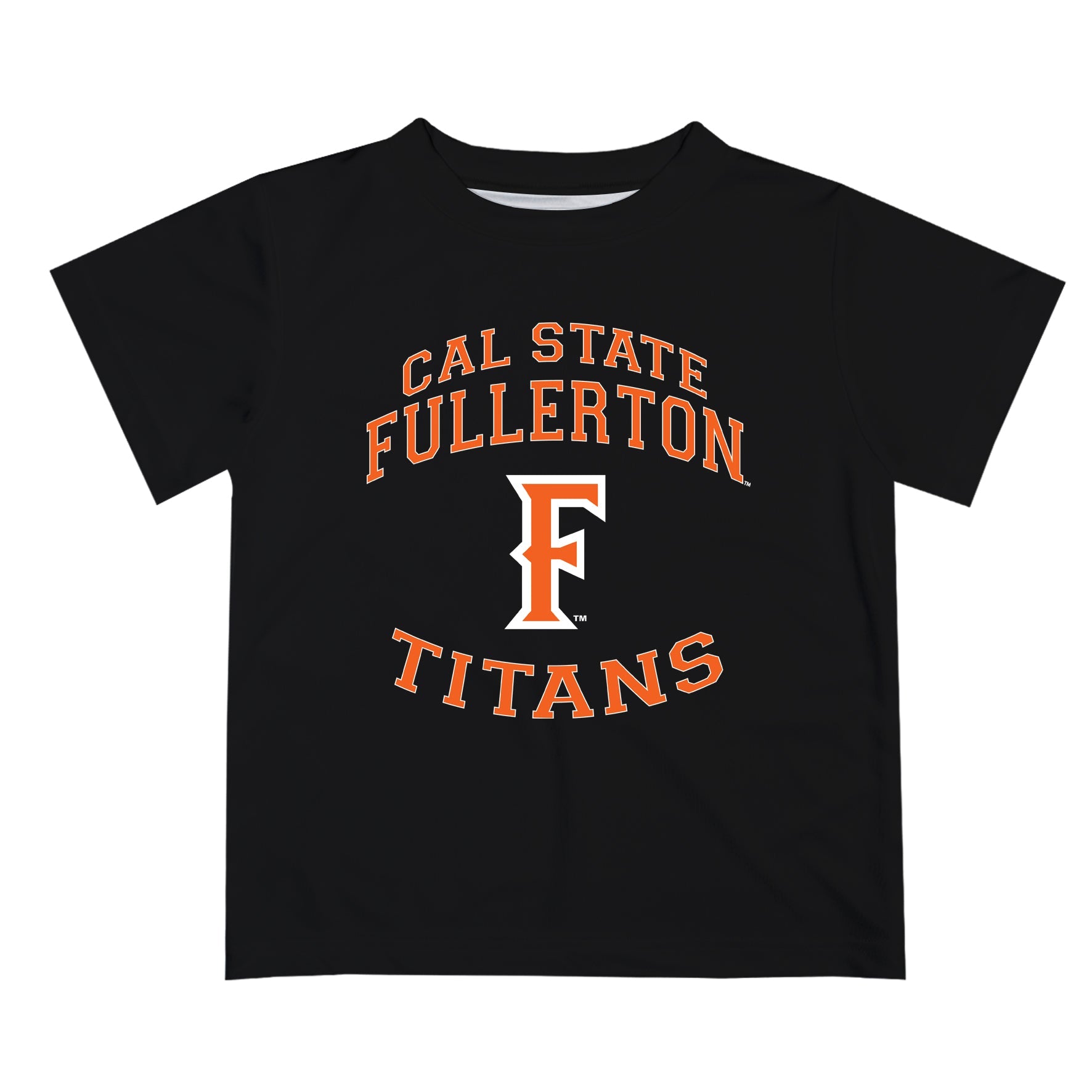 Cal State Fullerton Titans CSUF Vive La Fete Boys Game Day V1 Black Short Sleeve Tee Shirt