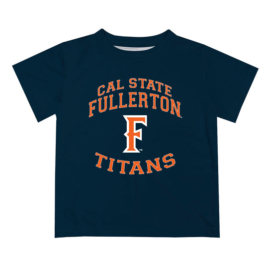 Cal State Fullerton Titans CSUF Vive La Fete Boys Game Day V1 Blue Short Sleeve Tee Shirt