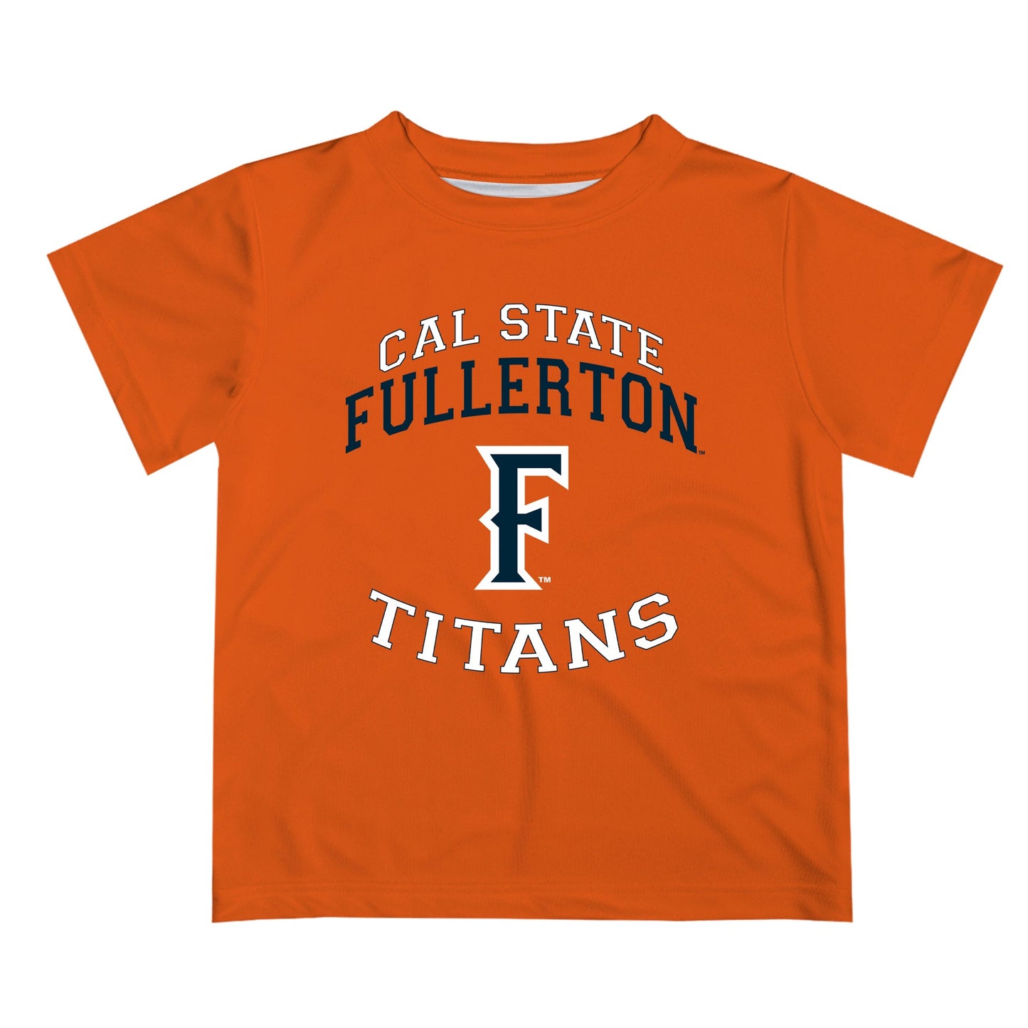 Cal State Fullerton Titans CSUF Vive La Fete Boys Game Day V1 Orange Short Sleeve Tee Shirt