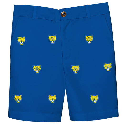 Fort Valley State Wildcats FVSU Boys Game Day Blue Structured Shorts