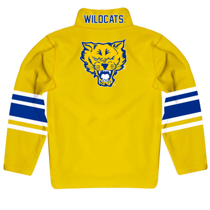 Fort Valley State Wildcats FVSU Game Day Gold Quarter Zip Pullover for Infants Toddlers by Vive La Fete