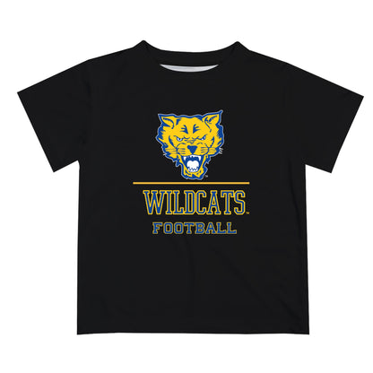 Fort Valley State Wildcats FVSU Vive La Fete Football V1 Black Short Sleeve Tee Shirt