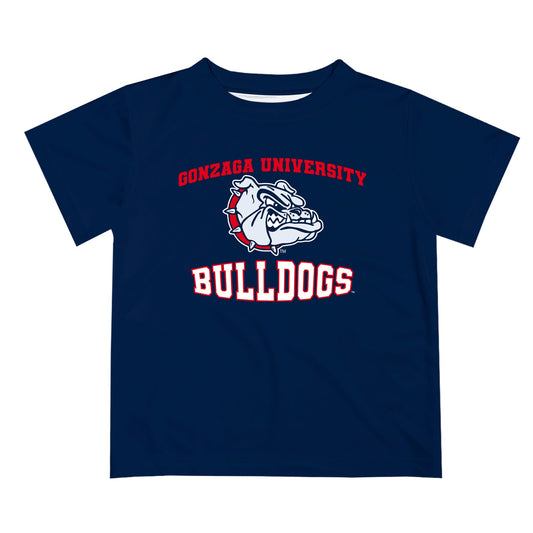 Gonzaga University Bulldogs Zags GU Vive La Fete Boys Game Day V3 Blue Short Sleeve Tee Shirt
