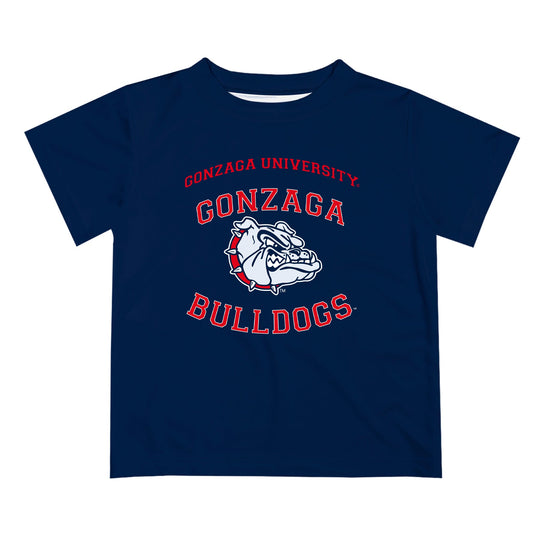 Gonzaga University Bulldogs Zags GU Vive La Fete Boys Game Day V1 Blue Short Sleeve Tee Shirt