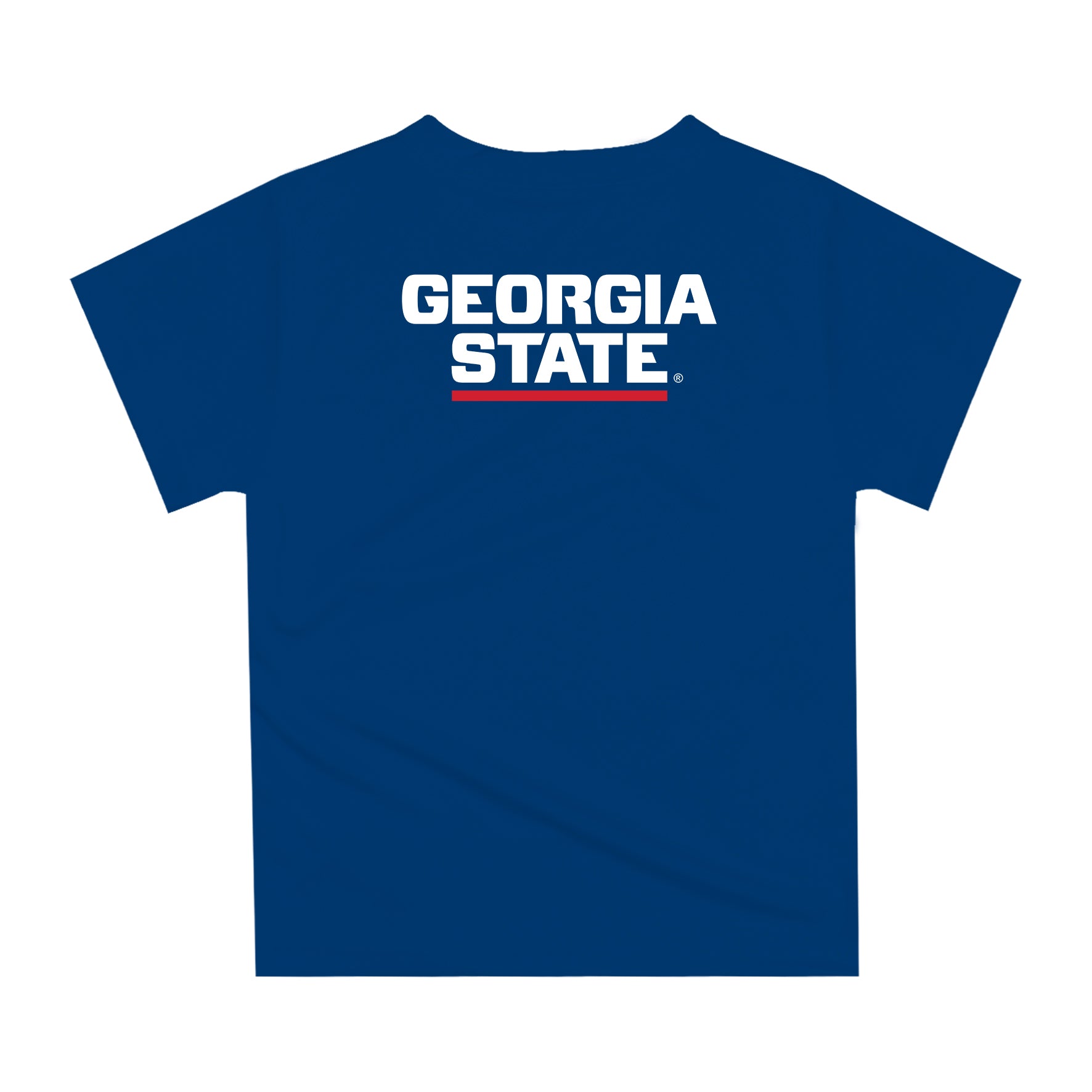 Georgia State Panthers Original Dripping Football Helmet Blue T-Shirt by Vive La Fete