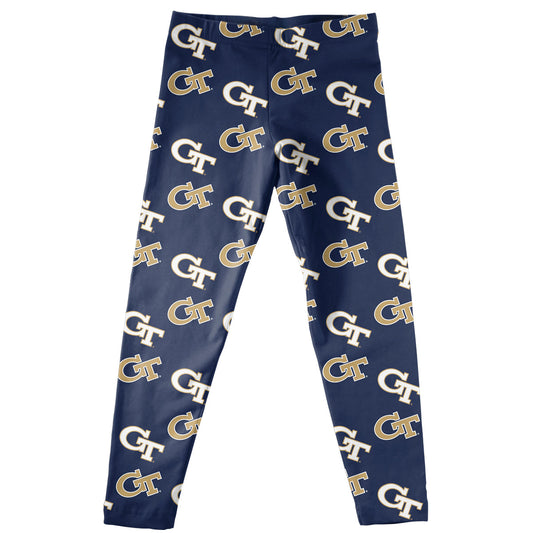 Georgia Tech Yellow Jackets Blue Leggings